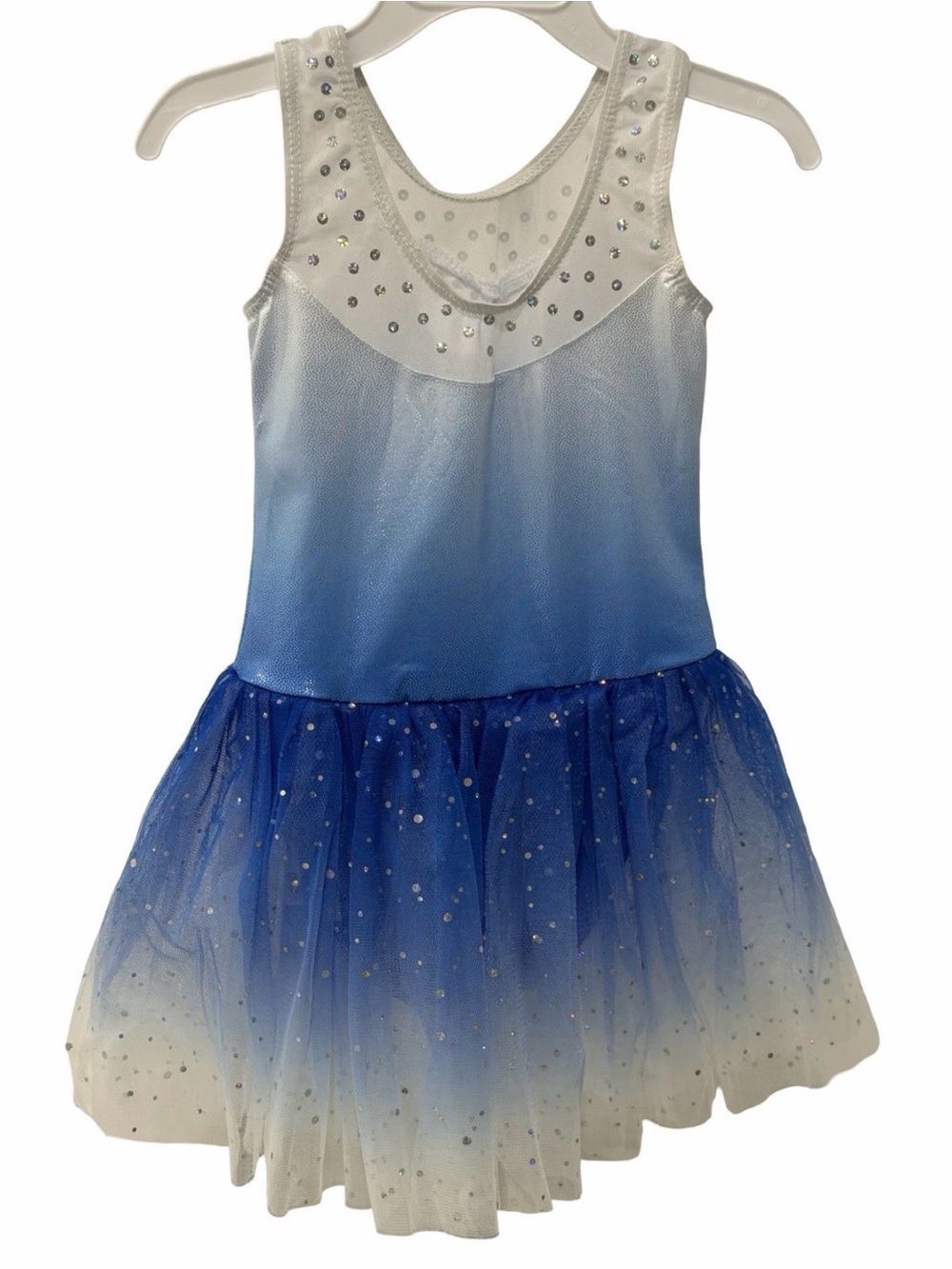 Gymnastics Leotards With Skirt Tutu Dance Dress Toddler Kid Sleeve Size 3/4T